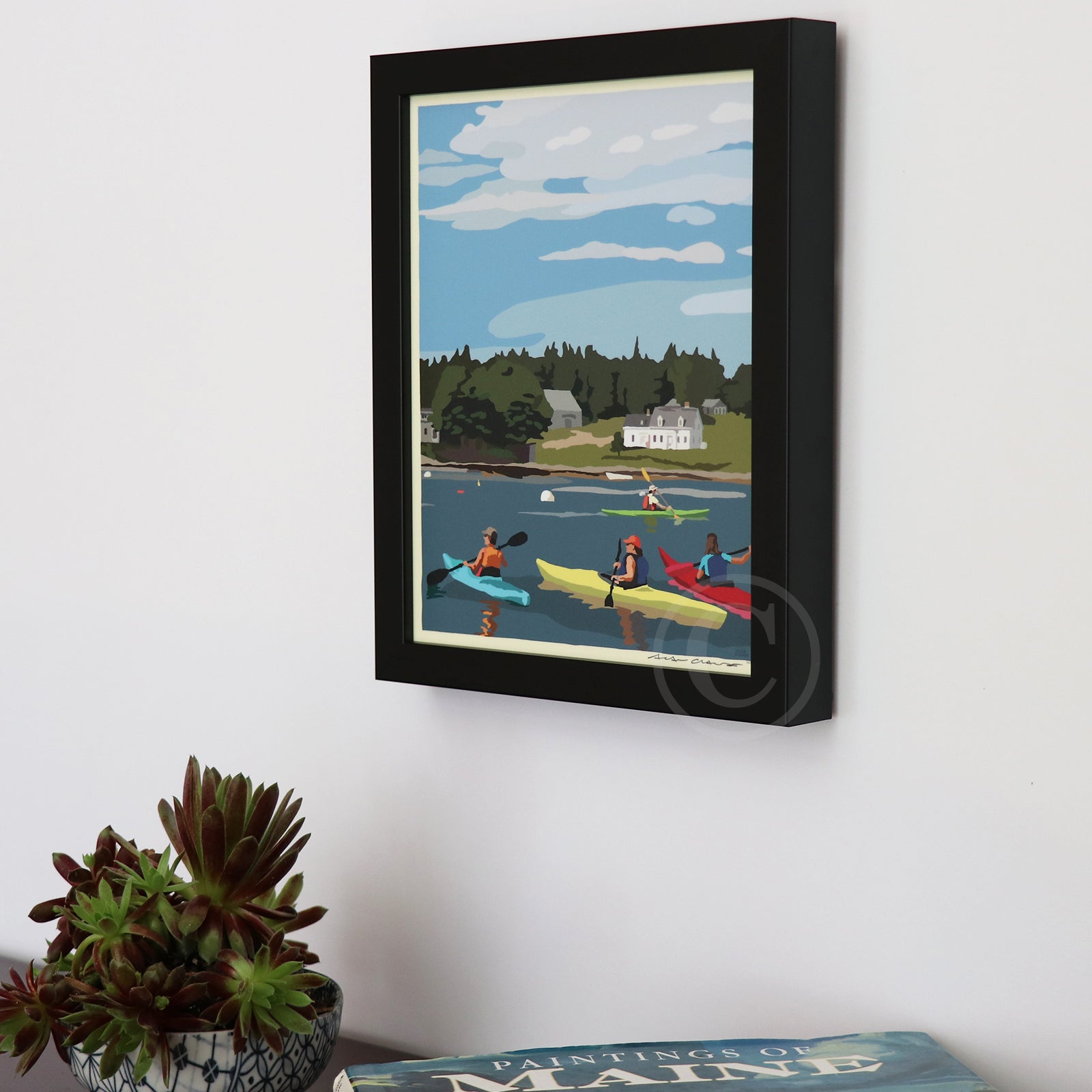 a-favorite-way-to-buy-kayaking-in-port-clyde-art-print-8-x-10-framed-wall-poster-by-alan-claude-maine-sale_1.jpg