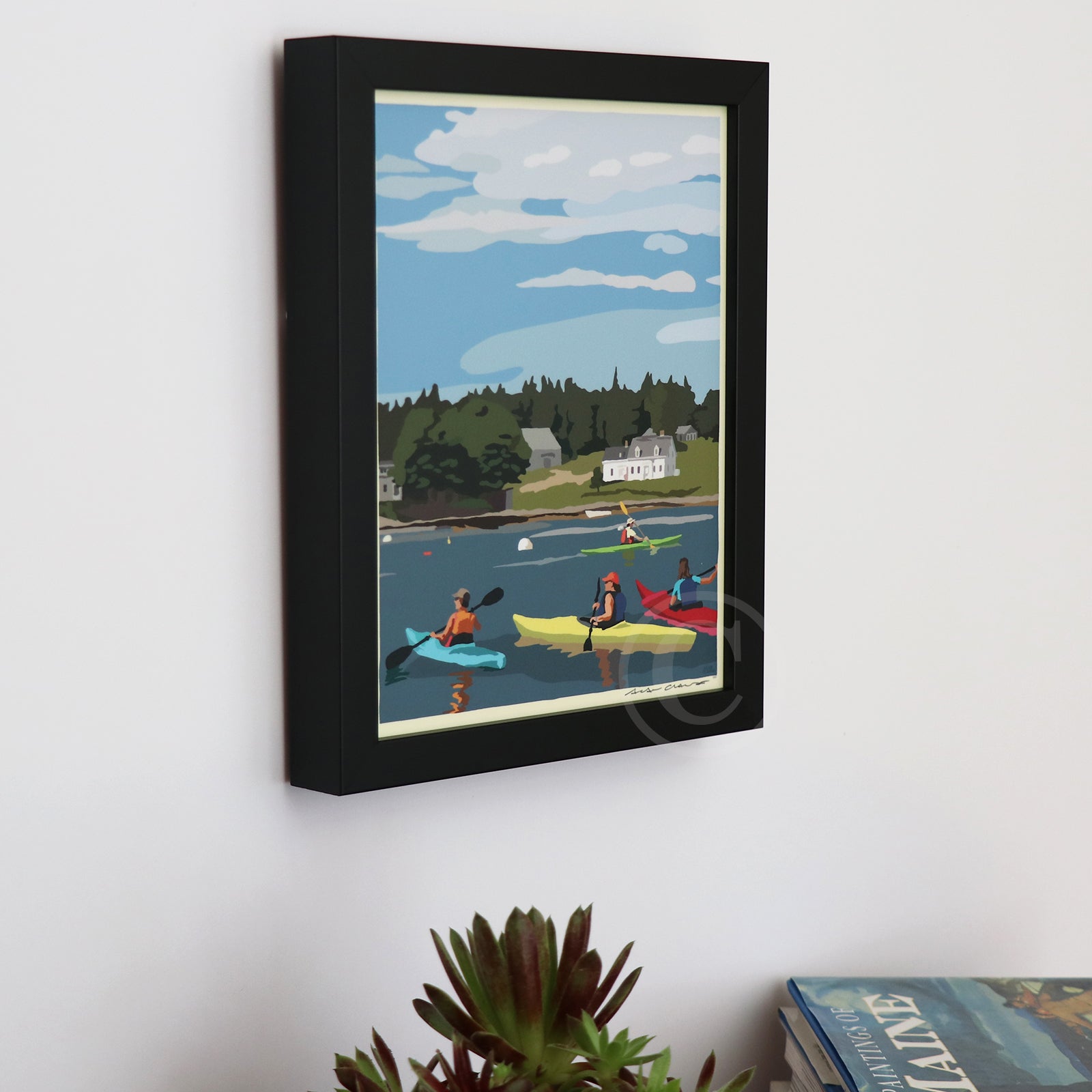 a-favorite-way-to-buy-kayaking-in-port-clyde-art-print-8-x-10-framed-wall-poster-by-alan-claude-maine-sale_2.jpg