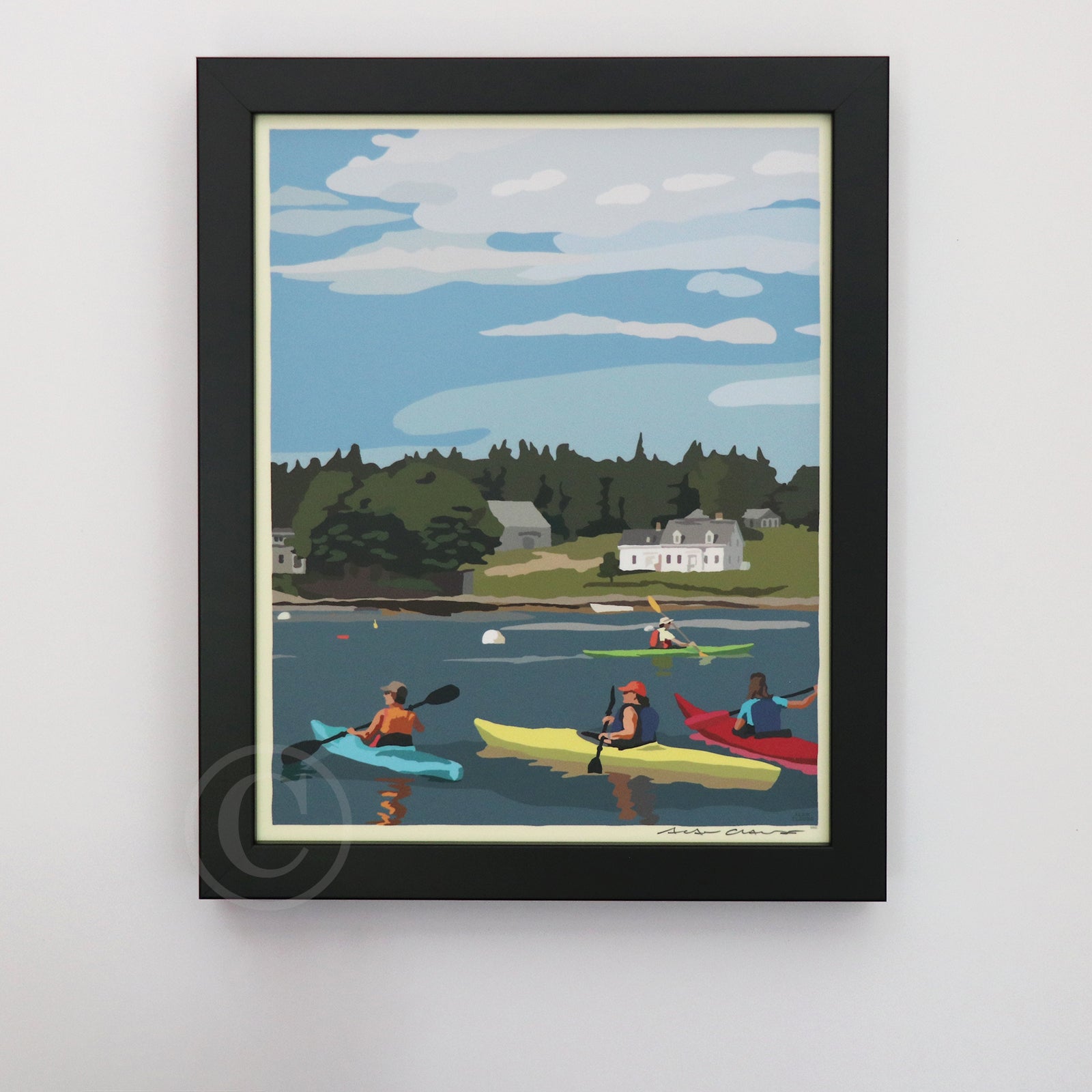 a-favorite-way-to-buy-kayaking-in-port-clyde-art-print-8-x-10-framed-wall-poster-by-alan-claude-maine-sale_3.jpg