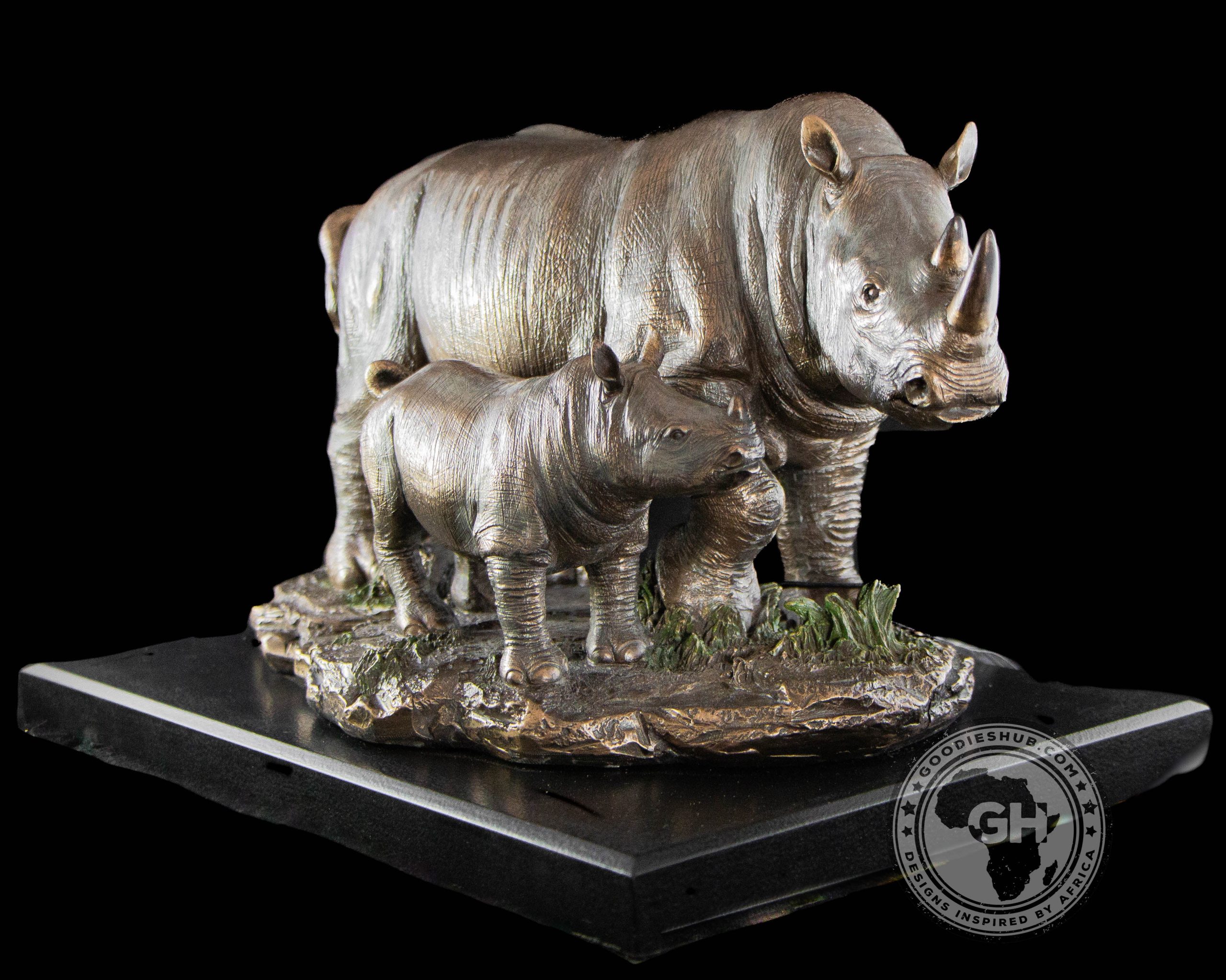 shop-without-worry-for-rhino-and-baby-bronzed-sculpture-on-base-faru-online-sale_2.jpg